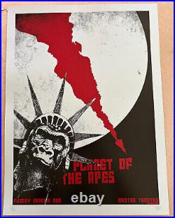 RARE Planet of the Apes Castro Theatre Silkscreen Movie Poster David O'Daniel