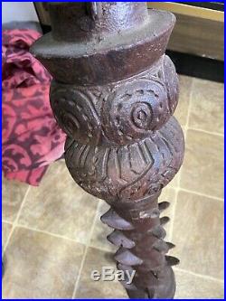 RARE Tim Burton Movie Prop Planet Of The Apes Army Finial Chimney + Tent Fabric