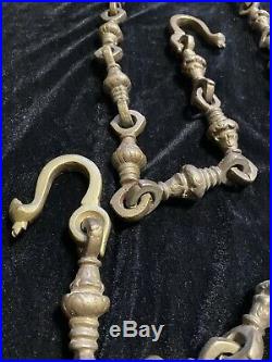 RARE Tim Burton Movie Prop Planet Of The Apes Solid Brass Chain from Ape City