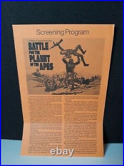 RARE! Vintage 1973 BATTLE FOR THE PLANET OF THE APES Press Release Promo Kit