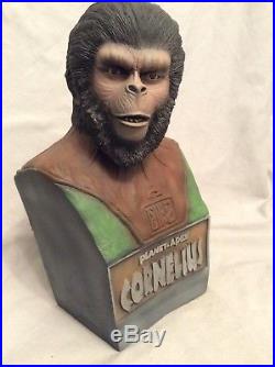 Rare Apemania Planet of the Apes Cornelius Roddy McDowall Display Bust Statue-NR