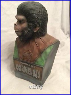 Rare Apemania Planet of the Apes Cornelius Roddy McDowall Display Bust Statue-NR