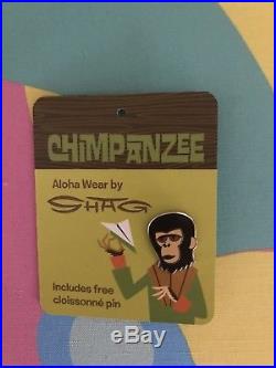 Rare Shag Vintage Planet Of The Apes Shirt With Pin Mint Monster Scifi