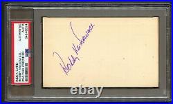 Roddy McDowall signed autograph auto Vintage 3x5 Planet of the Apes PSA Slabbed