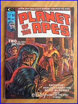 Run of 5 Marvel/Curtis Mags PLANET OF THE APES #2-6 (1974-5) VF & VF+ Gems