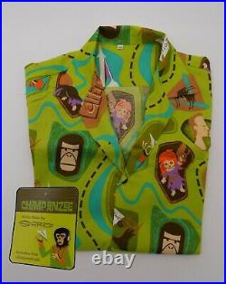 SHAG Josh Agle Planet of the Apes Chimpanzee XXXL Aloha Tiki Shirt 3 XL POTA