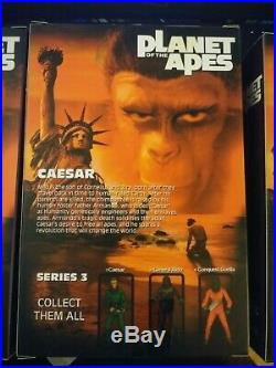 Sdcc 2015 Neca Planet Of The Apes Series 3 Set 7 Figures Aldo Caesar Conquest
