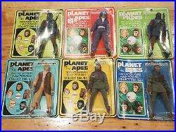 Set of 6 Mego Vintage Planet of the Apes Action Figures 1967 RARE MOC