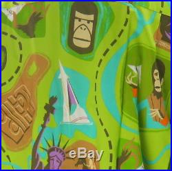 Shag Planet Of The Apes Hawaiian Shirt 3XL Matching Pin Of Ape Head New Made USA
