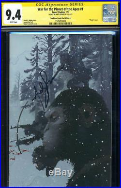 Ss Cgc War For The Planet Of The Apes 1 Andy Serkis Signed Virgin Sdcc Cover