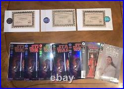 Star Wars Dark Force Signed 1886/2500 Planet Of The Apes 10 Comic Book Lot Rare