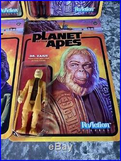 Super7 Planet Of The Apes POTA Complete Wave 1 Unpunched ReAction Figures