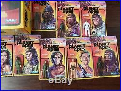 Super7 ReAction Planet of The Apes Complete Action Figure Set with Exclusives