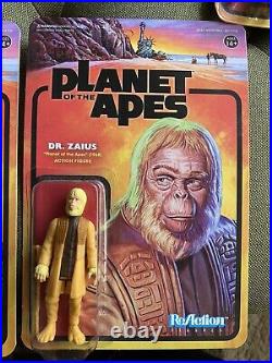 Super 7 Reaction Planet Of The Apes Wave 1 Complete Set