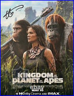 THE KINGDOM OF THE PLANET OF THE APES Cast Signed 11x14 Photo OnlineCOA AFTAL