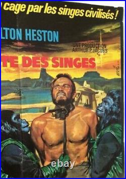 THE PLANET OF THE APES, 1968 (RR1972) Charlton Heston VERY NICE 24x33