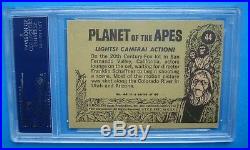 Topps 1969 PLANET of the APES Graded PSA 8 Key Card # 44 Movie GREEN BACK