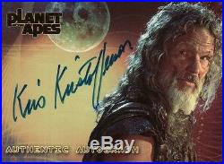 Topps Planet of the Apes Movie Kris Kristofferson as Karubi Auto Card