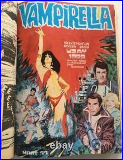 VAMPIRELLA 1977 Turkish Comic 1st BINDED 12 ISSUES Planet of the Apes