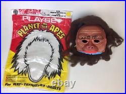 VINTAGE (1974) Planet of the Apes Halloween Mask and Wig