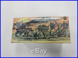 VINTAGE MEGO POTA PLANET OF THE APES CATAPULT & WAGON FIGURE VEHICLE With BOX