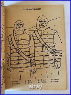 VINTAGE Planet of the Apes Coloring Book Artcraft Unused POTA