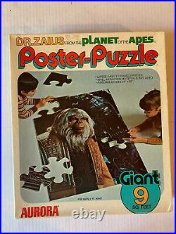 VINTAGE Planet of the Apes Poster Puzzle SEALED Aurora 1974 Dr Zaius POTA