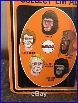Vintage 1967 Mego Planet Of The Apes Peter Burke Unpunched Case Fresh WOW
