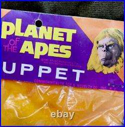 Vintage 1967 PLANET OF THE APES HAND PUPPET DR. ZAIUS COMMONWEALTH TOY UNOPENED