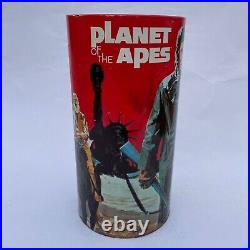 Vintage 1967 Planet Of The Apes Cheinco Metal Trash Can Waste Basket MADE IN USA