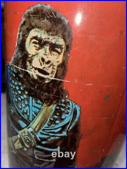 Vintage 1967 Planet Of The Apes Cheinco Metal Trash Can Waste Basket MADE IN USA