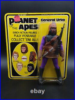 Vintage 1970s Mego Planet of the Apes GENERAL URKO moc sealed Unpunched