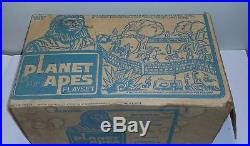 Vintage 1970s Planet of the Apes Playset in Box (Incomplete)
