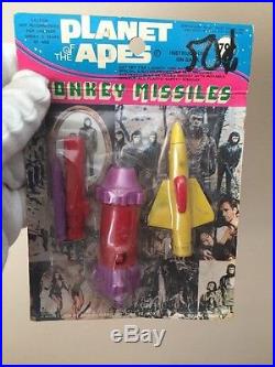 Vintage 1974 Larami Planet Of The Apes Monkey Missiles Complete Set Of 3 RARE