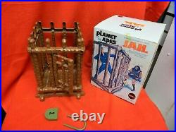 Vintage 1974 Mego Planet Of The Apes Jail Set With Padlock In Original Box