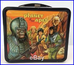 Vintage 1974 PLANET OF THE APES Metal Lunchbox with Thermos ONE OWNER