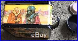 Vintage 1974 Planet Of The Apes Metal Lunch Box with Thermos Very Clean