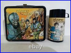 Vintage 1974 Planet Of The Apes Metal Lunchbox With Thermos