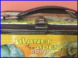 Vintage 1974 Planet of the Apes metal lunchbox with thermos