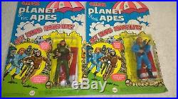 Vintage 1977 Planet of the Apes Azrak Hamway New York 2x Toys Galen & Dr Zaius