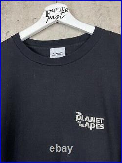 Vintage 1998 Planet of the Apes Desantis Movie Graphic Promo Tee Shirt Size XL