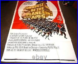 Vintage 3 SHEET 41x81 MOVIE POSTERConquest Of The PLANET Of The APES