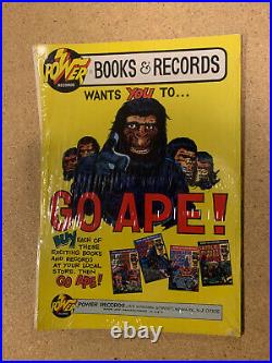 Vintage-Battle For Planet of The Apes Book Record Set-Power Records 1974 Sealed