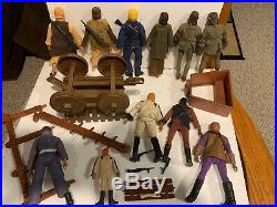 Vintage Huge Lot Of Mego Planet Of The Apes Figures & Some Accessories Wagon