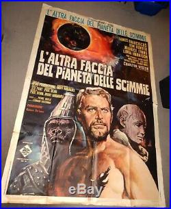 Vintage MOVIE POSTER-Large ITALY 1970-BENEATH the PLANET of the APES 39x55