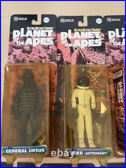 Vintage Medicom Toy Ultra Detail Figure Planet of The Apes Set of 8 Unopened JPN