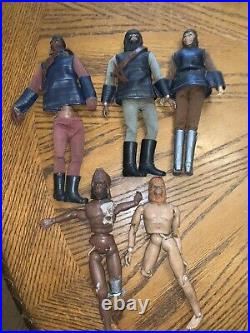 Vintage Mego Lot Of 5 Planet Of The Apes Action Figures 1970s Played With