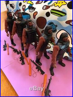 Vintage Mego Planet Of The Apes Action Figure 5X Lizard Soldier Ape Lot POTA
