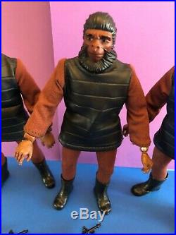 Vintage Mego Planet Of The Apes Action Figure 5X Soldier Ape Lot POTA #2