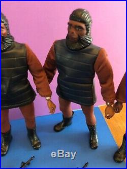 Vintage Mego Planet Of The Apes Action Figure 5X Soldier Ape Lot POTA #2